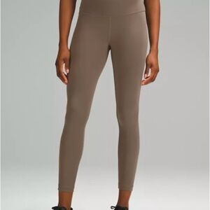 Lululemon Wunder Train Hi-Rise Tight 25". Size 8. Nomad Taupe color.